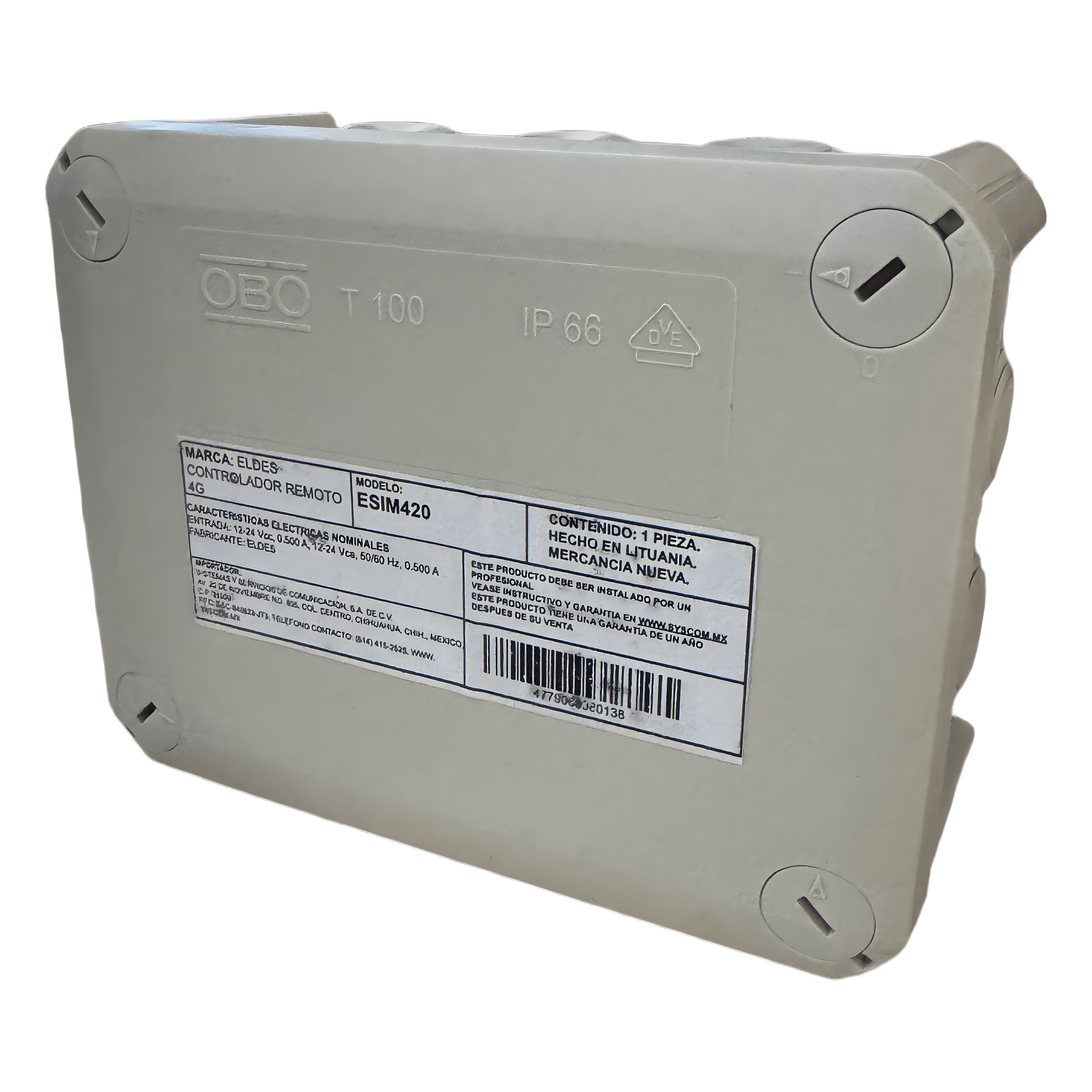 Controlador Remoto 4G con Activación vía APP o Llamada | Caja Nema IP67 | Soporta hasta 2000 Usuarios