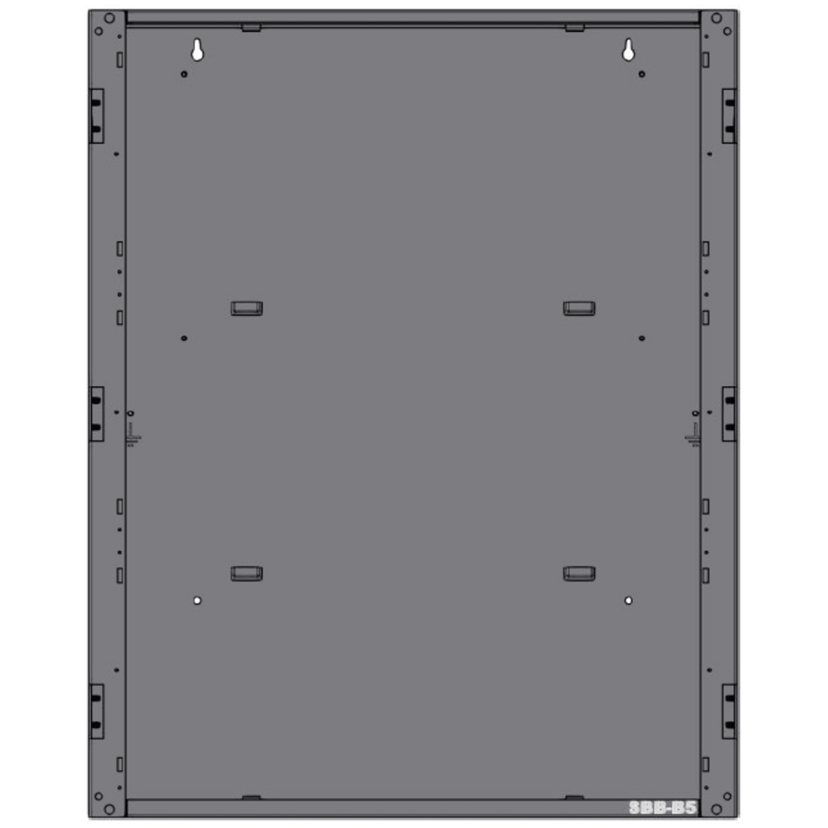 Caja trasera para gabinete de dos niveles de paneles de detección de incendio, serie CAB-5 de NOTIFIER