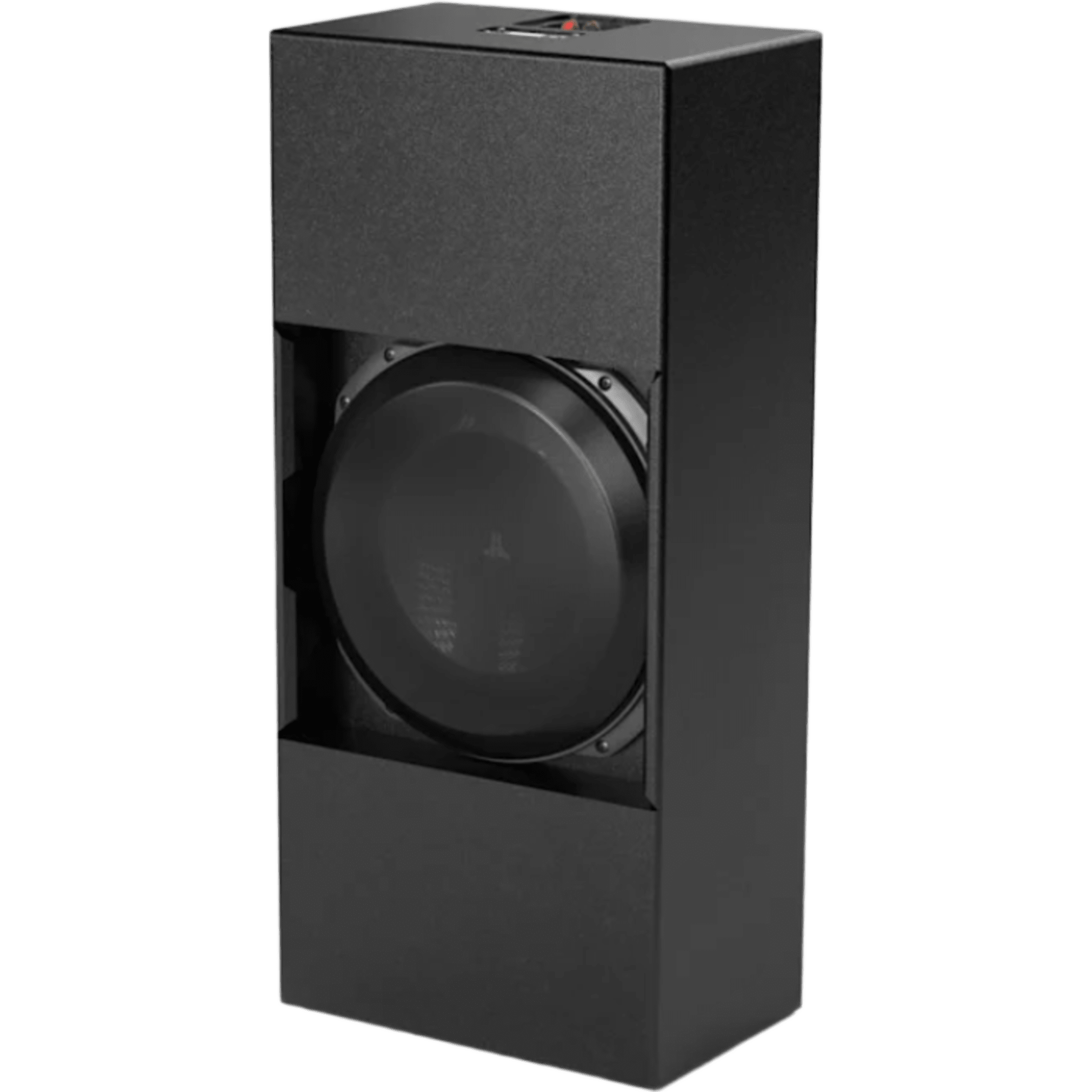 Subwoofer de Cine Personalizado / 13.5 in (343 mm) / Carcasa Sellada / Profundidad 9 in (229 mm) / Potencia RMS 1000 W / Respuesta de Frecuencia 22 Hz-150 Hz / Acabado Texturizado Negro / Rejillas Incluidas / JL Audio Fathom