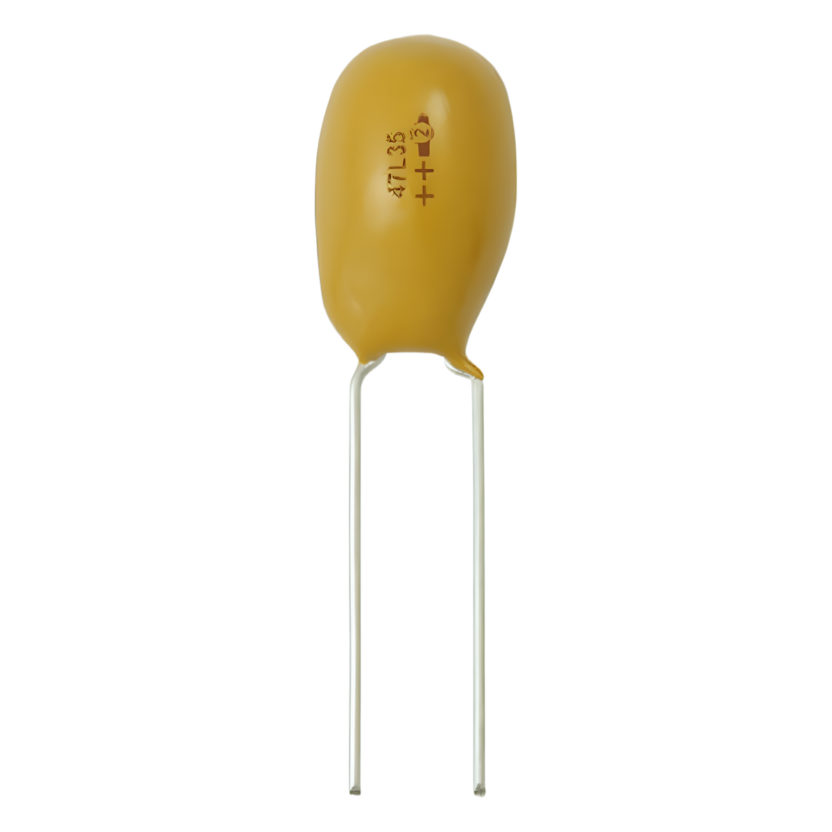 Capacitor de Tantalio de 2200nF , Emplomado sólido de 25 Vcc