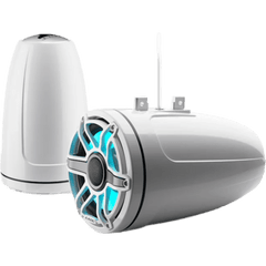 Bocina Cerrada para Torre / JL Audio M6 / 8.8″ / Coaxial Cerrado / LED Transflective / Rejilla Deportiva Blanca / 125 W RMS / 4 &Omega; / 38 Hz-20 kHz / 90.5 dB / Cable 16 AWG 3 m (10 ft)