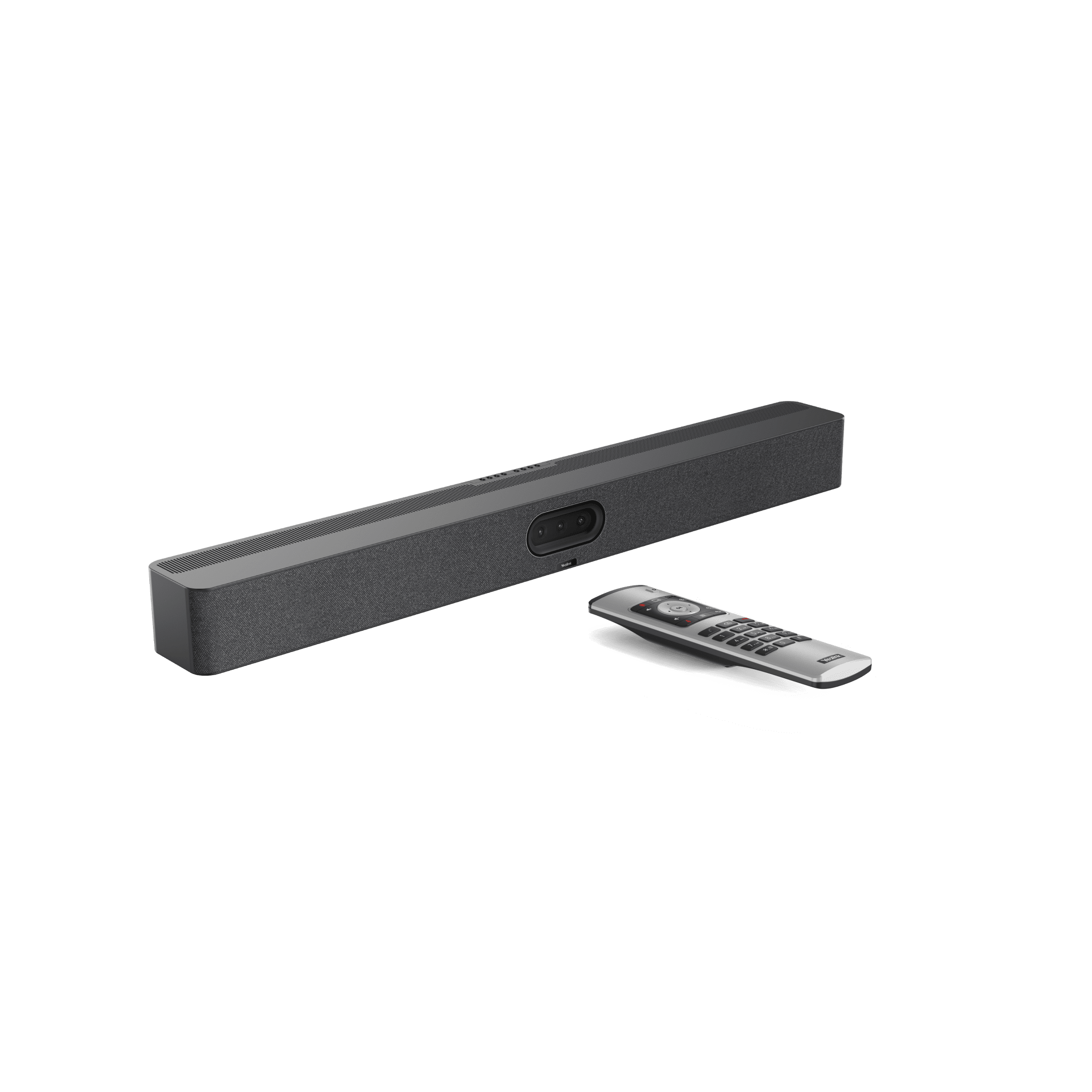 Barra de Videoconferencia Yealink A50 con IA y Control Remoto VCR11, Todo en Uno para Salas Medianas y Grandes con Seguimiento Automático del Hablante