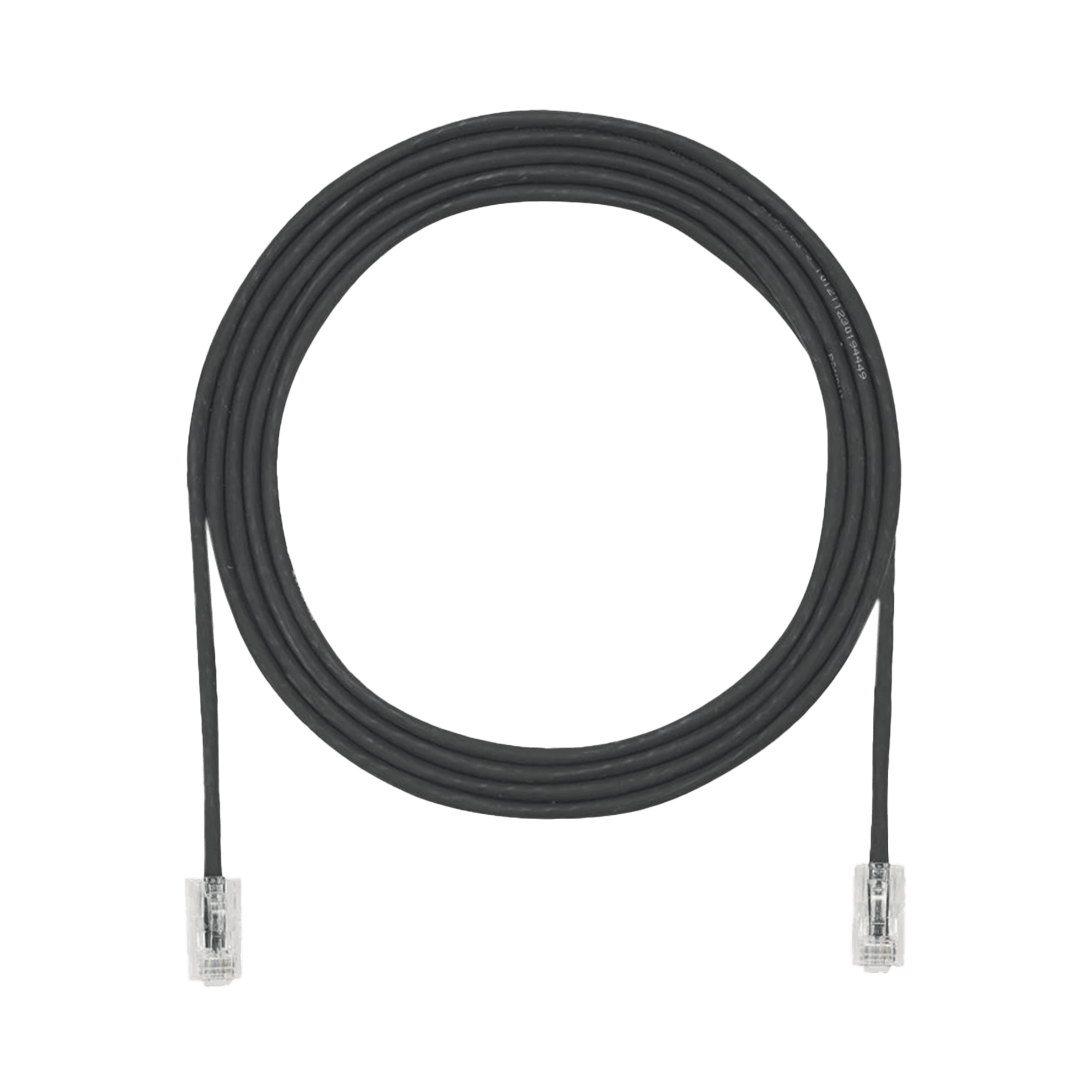 Cable de Parcheo UTP Cat6A, CM/LSZH, Diámetro Reducido (28AWG), Color Negro, 4 ft.