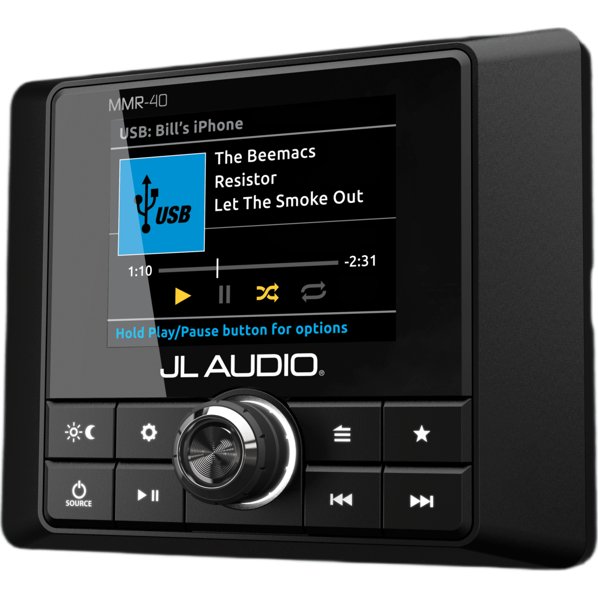 Mando a Distancia con Cable / Para Unidad Fuente MediaMaster / Pantalla LCD TFT Color 2.8" (71 mm) / Resolución 320x240 / IP66 / NMEA 2000 / USB / Interfaz en Inglés