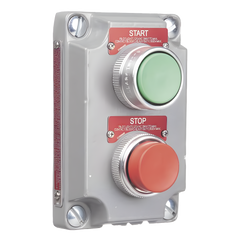 Cubierta para Estación de Control con 2 Botones Pulsadores de Arranque y Paro.