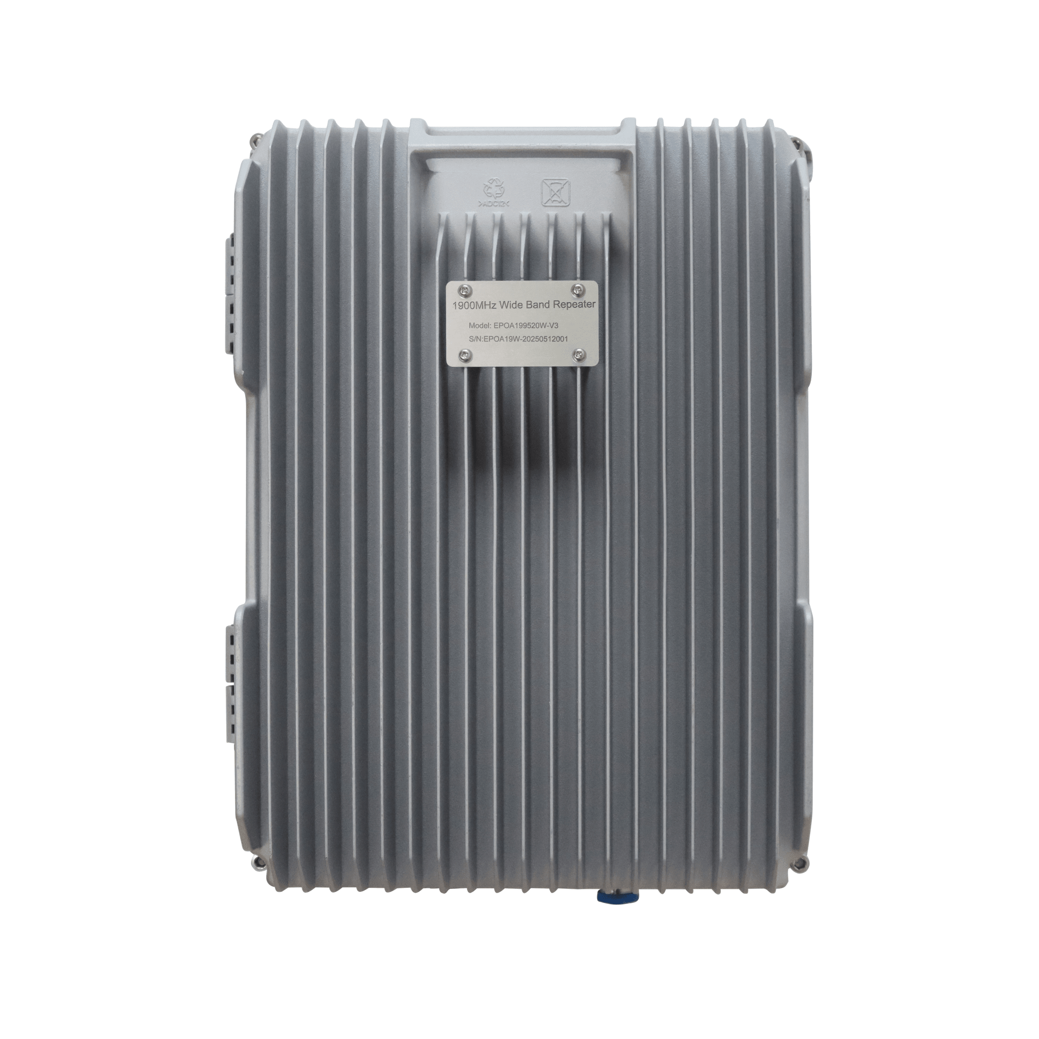 COBERTURA DE HASTA 5 km / Amplificador de Señal Celular / Banda 2, 1900 MHz. / 20 Watts de Potencia / Banda Ancha Multioperador / Protección Autoexcitación / Pantalla Interior para Monitoreo / Gabinete IP65.