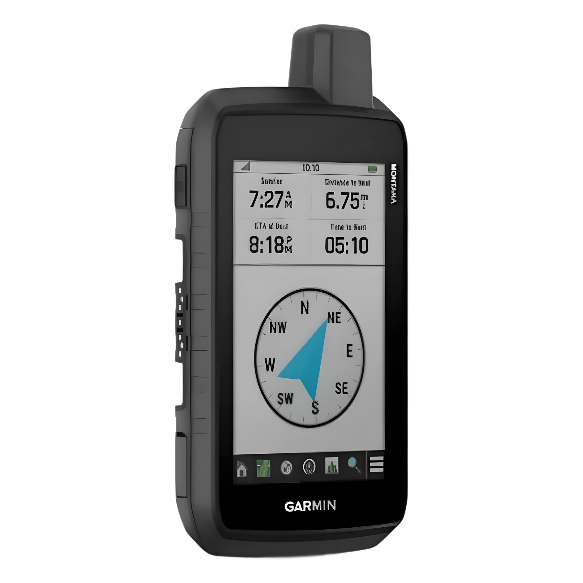 Montana® 710 / Pantalla Táctil WVGA 5" / Vidrio Químicamente Reforzado / Resistencia al Agua IPX7 / MIL-STD-810 / Batería Ion Litio Hasta 24 horas / Sensores GPS-GLONASS-Galileo / Interfaz USB-C / Map