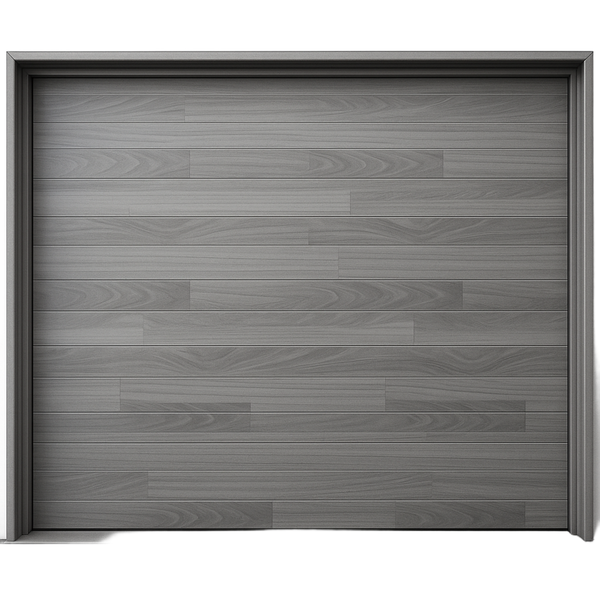 Seccion para puerta de Garage / Acabado laminado PREMIUM / Panel de 21" / Color gris / 20 pies Ancho / Estilo Americana.