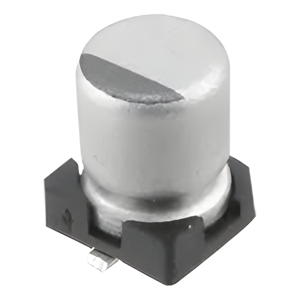 Capacitor Electrolítico de Aluminio de 1uF, 50V, 20% tipo SMD.