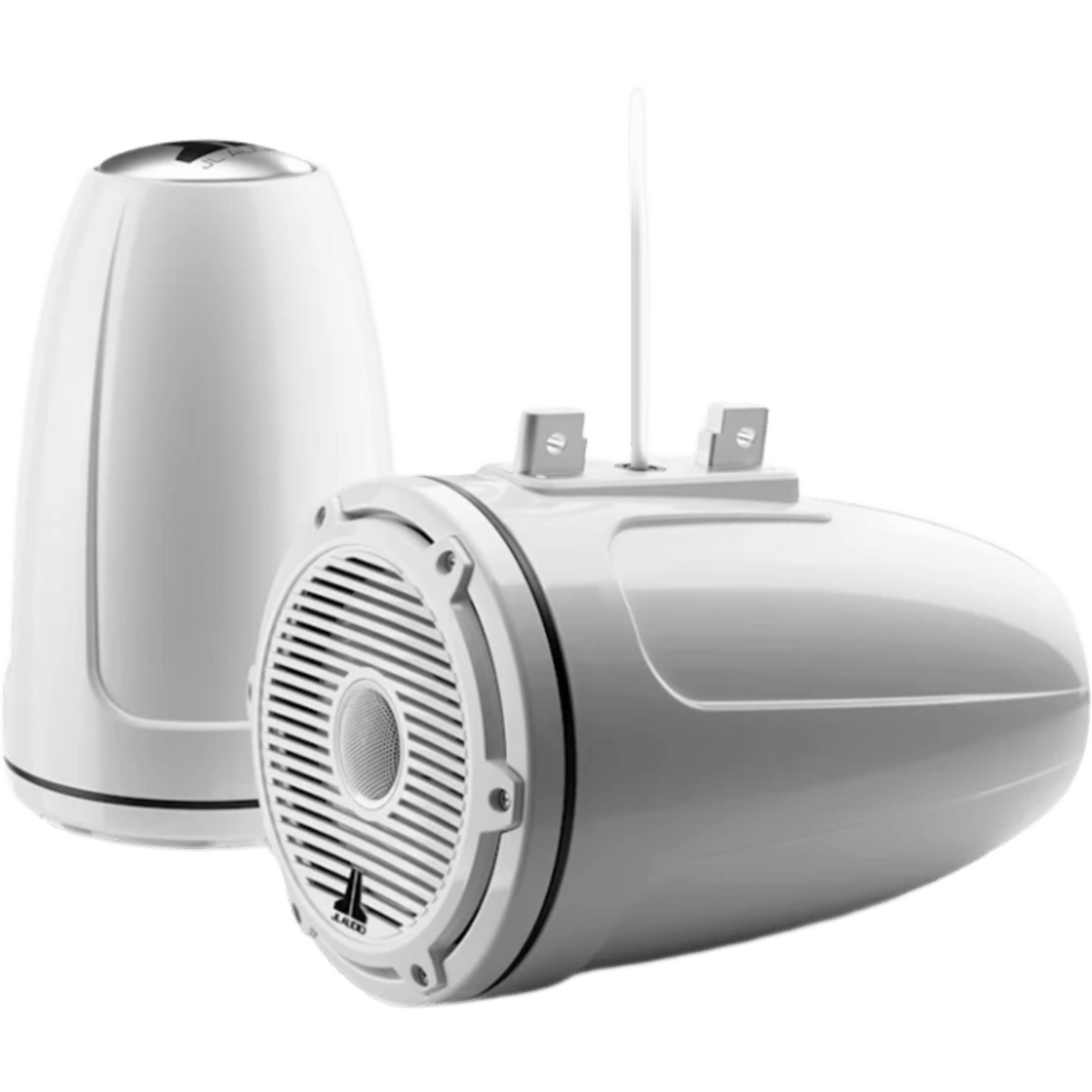Bocinas Cerradas para Torre / JL Audio M6 / 7.7" (196 mm) / Coaxial Cerrado / Rejilla Clásica Blanca / 100 W RMS / 91 dB / 45 Hz-25 kHz / 4 &Omega; / Tweeter Cúpula de Seda 25 mm (1 in) / Cono Polipropileno con Mica / Cable 16 AWG 3 m (