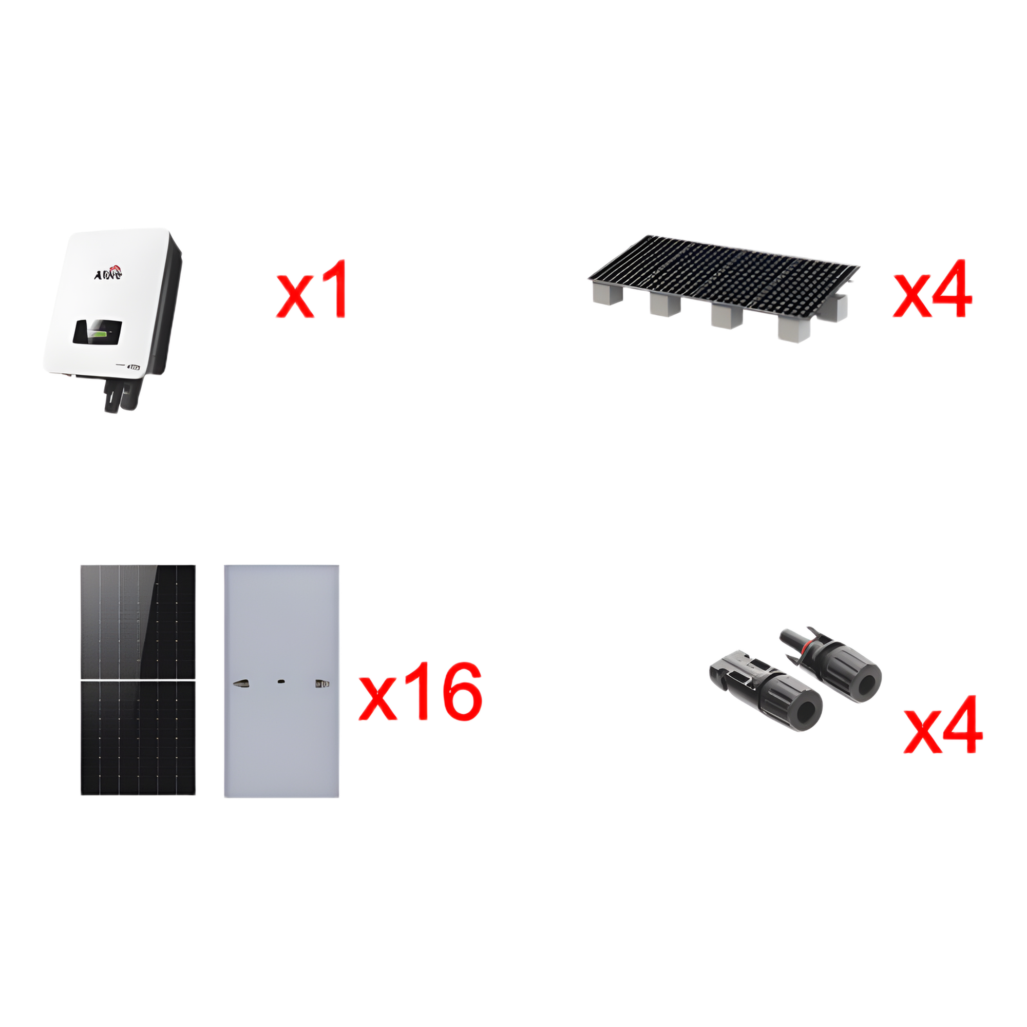 Kit Solar Interconexion  / 10kW  220Vca / Inversor AFORE / Montaje Incluido