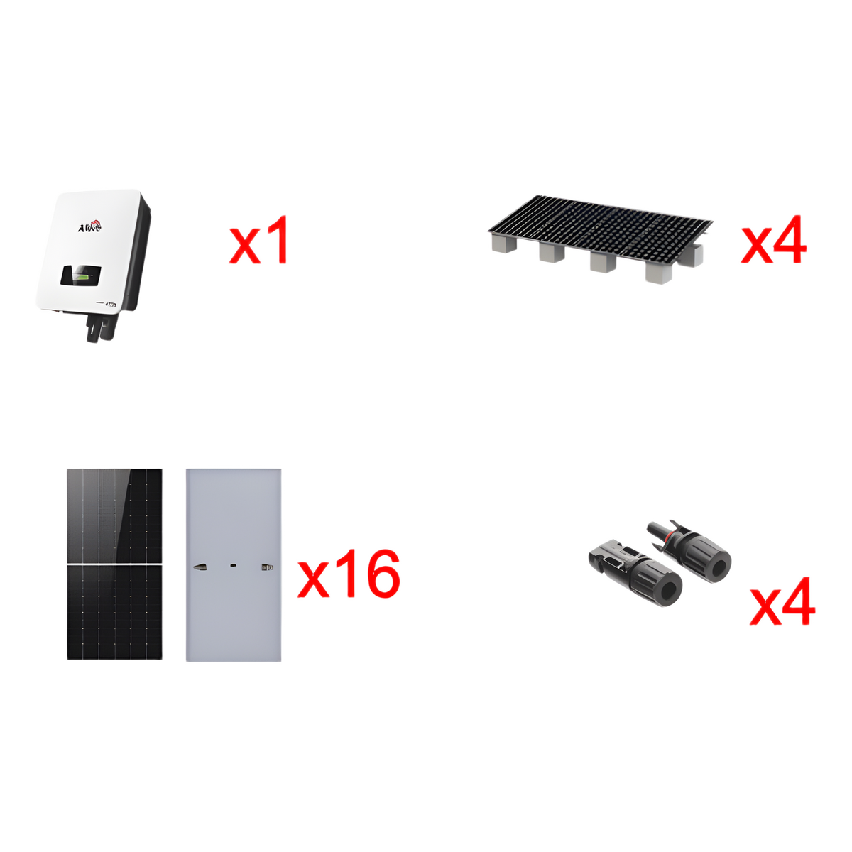 Kit Solar Interconexion  / 10kW  220Vca / Inversor AFORE / Montaje Incluido
