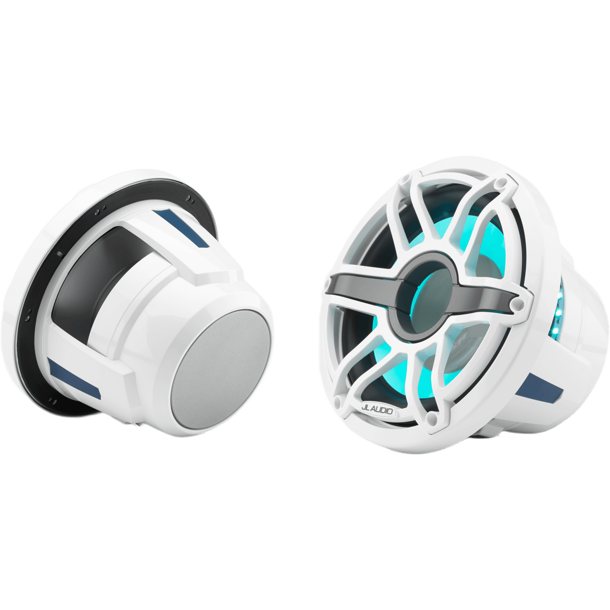 Subwoofer Náutico 10" / 250 W RMS / 4 &Omega; / Iluminación LED Transflective™ / Cono de Polipropileno Relleno de Mica / Deflector Infinito o Caja Sellada / Marino IPX7