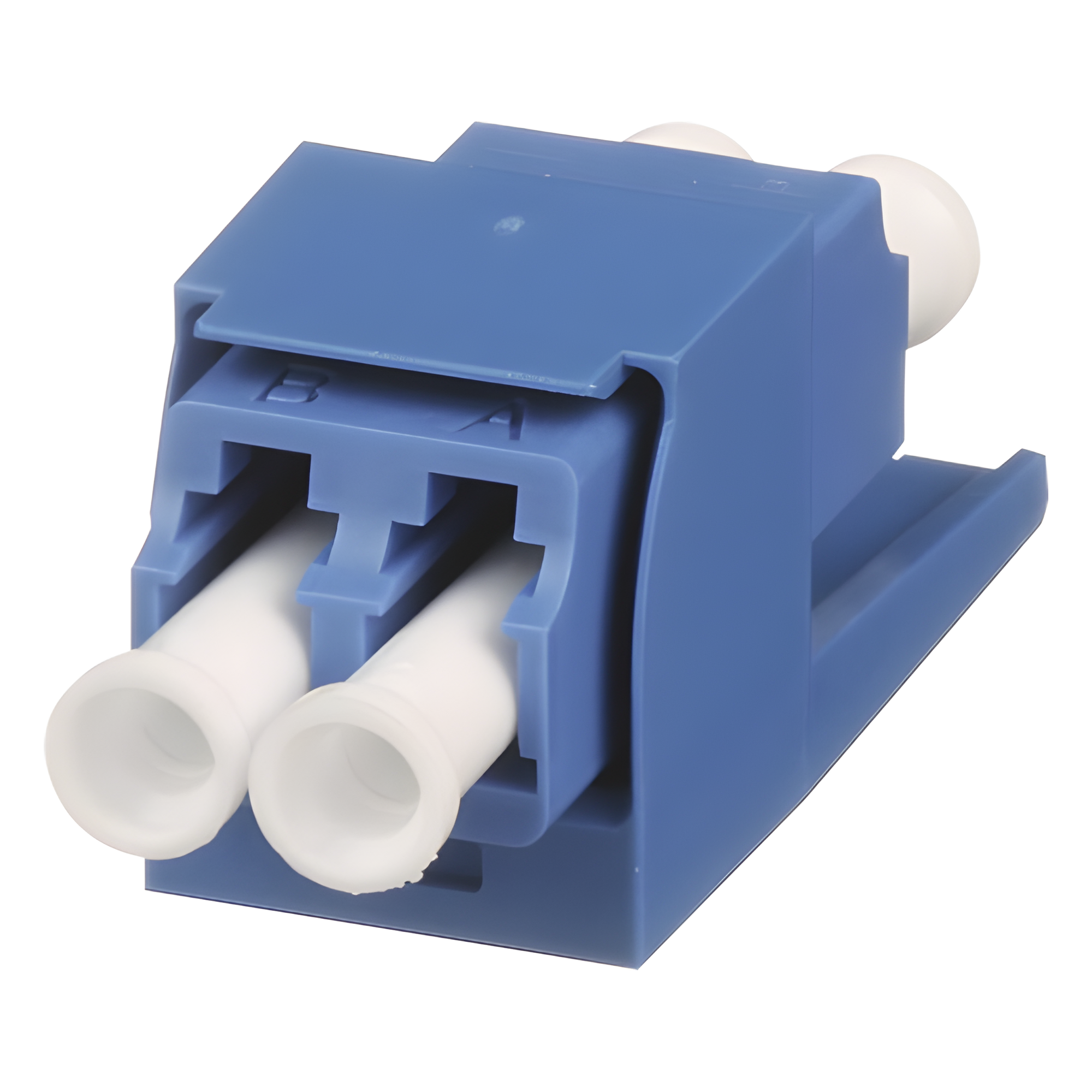 Módulo Acoplador LC Duplex, para Fibra Óptica Monomodo OS1/OS2, Tipo Mini-Com, Color Azul