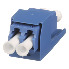 Módulo Acoplador LC Duplex, para Fibra Óptica Monomodo OS1/OS2, Tipo Mini-Com, Color Azul