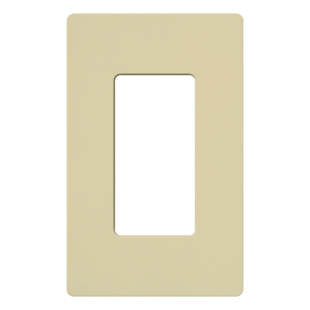 Placa de pared 1 espacio, para atenuador (dimmer), switch ó control remoto inalámbrico LUTRON.