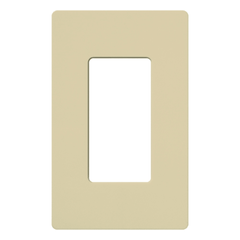 Placa de pared 1 espacio, para atenuador (dimmer), switch ó control remoto inalámbrico LUTRON.