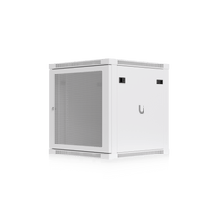 UACC Rack Cabinet 12U (598 x 600 mm) - Gabinete Cerrado para Montaje en Pared con Puerta Frontal Perforada, Totalmente Ensamblado con Ventiladores Integrados y Paneles Removibles