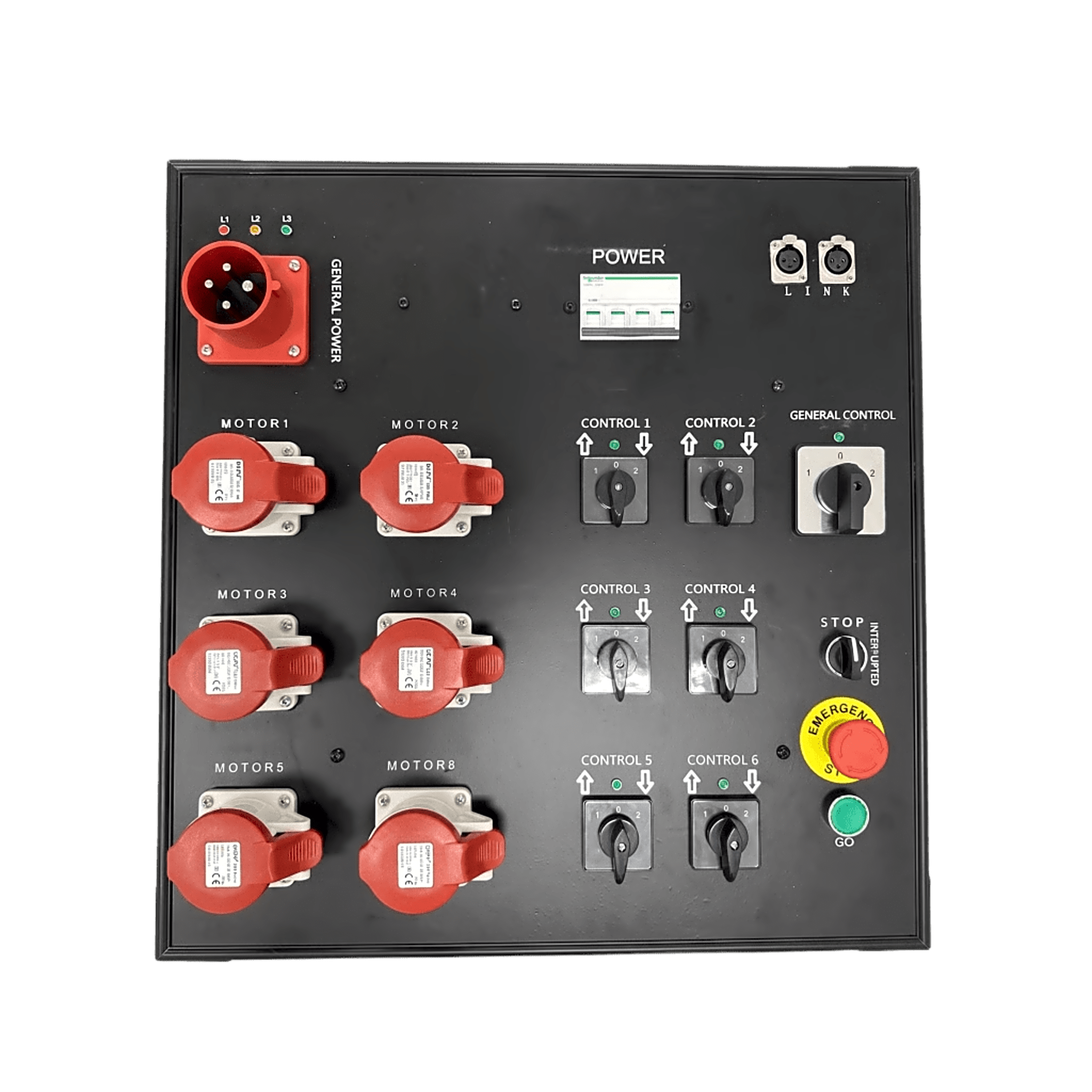 Controlador de Polipastos Eléctricos de Control Directo |6 Vías | Trifásico 110V AC 60Hz