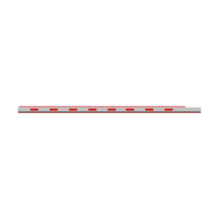Brazo Recto 4 mts / Iluminación Rojo-Verde para Barreras Hikvision DS-TMG320 / Octagonal Recto