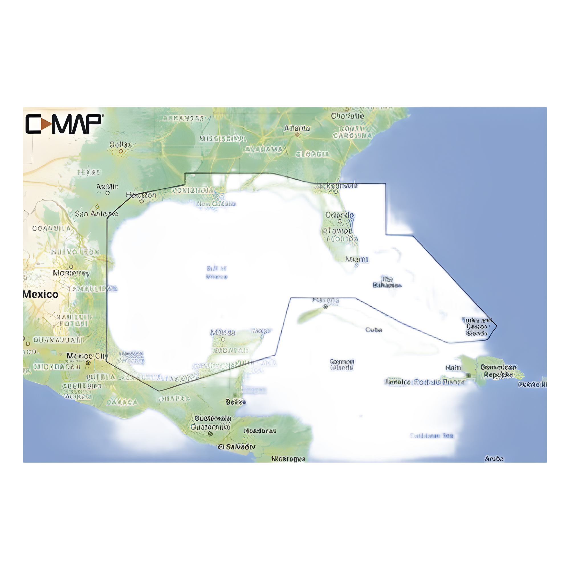 M-NA-Y204-MS C-MAP REVEAL del Golfo de México y Bahamas