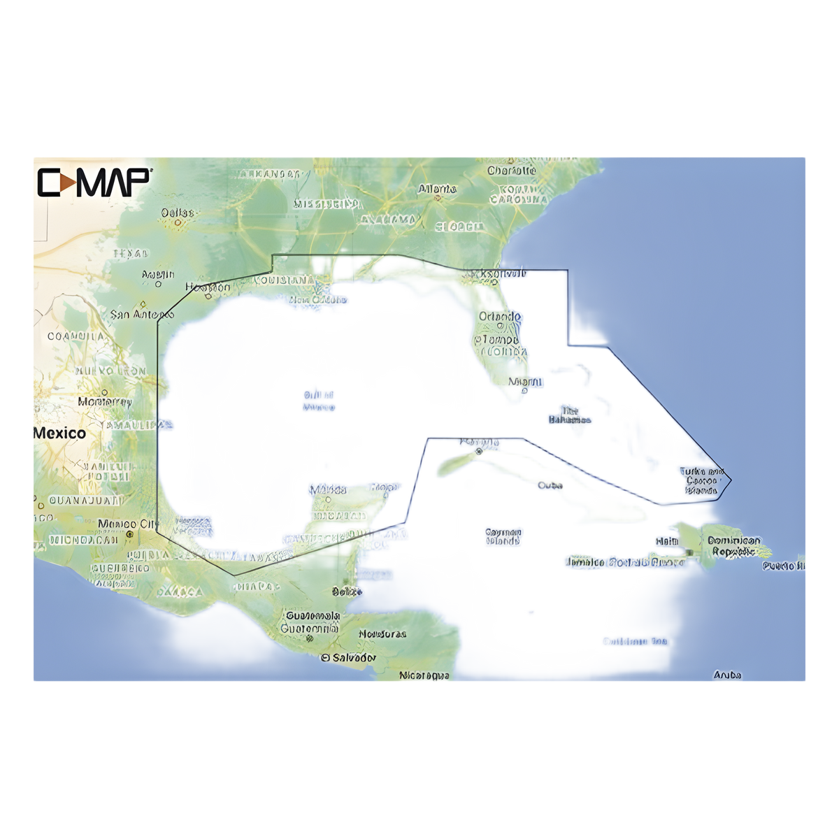 M-NA-Y204-MS C-MAP REVEAL del Golfo de México y Bahamas