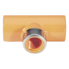CONECTOR EN T 3/4" X 1/2"  FPT