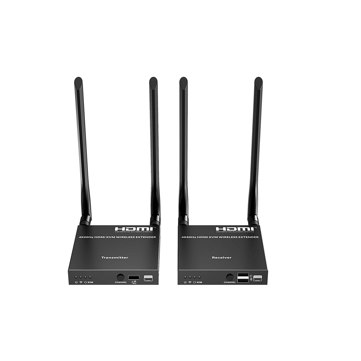 Extensor Inalámbrico HDMI| Con KVM | 4K@60Hz 4096x2160 | Tecnología ipcolor | Banda 5G 5.18-5.24 GHz | Distancia 50 m | Conexión de Hasta 1 a 4