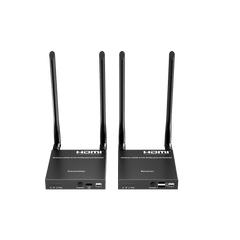 Extensor Inalámbrico HDMI| Con KVM | 4K@60Hz 4096x2160 | Tecnología ipcolor | Banda 5G 5.18-5.24 GHz | Distancia 50 m | Conexión de Hasta 1 a 4