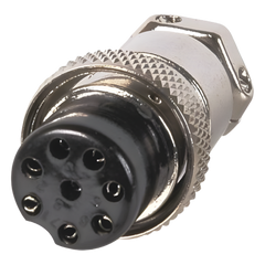 Conector de Micrófono Macho de 8 Contactos de Uso Rudo.