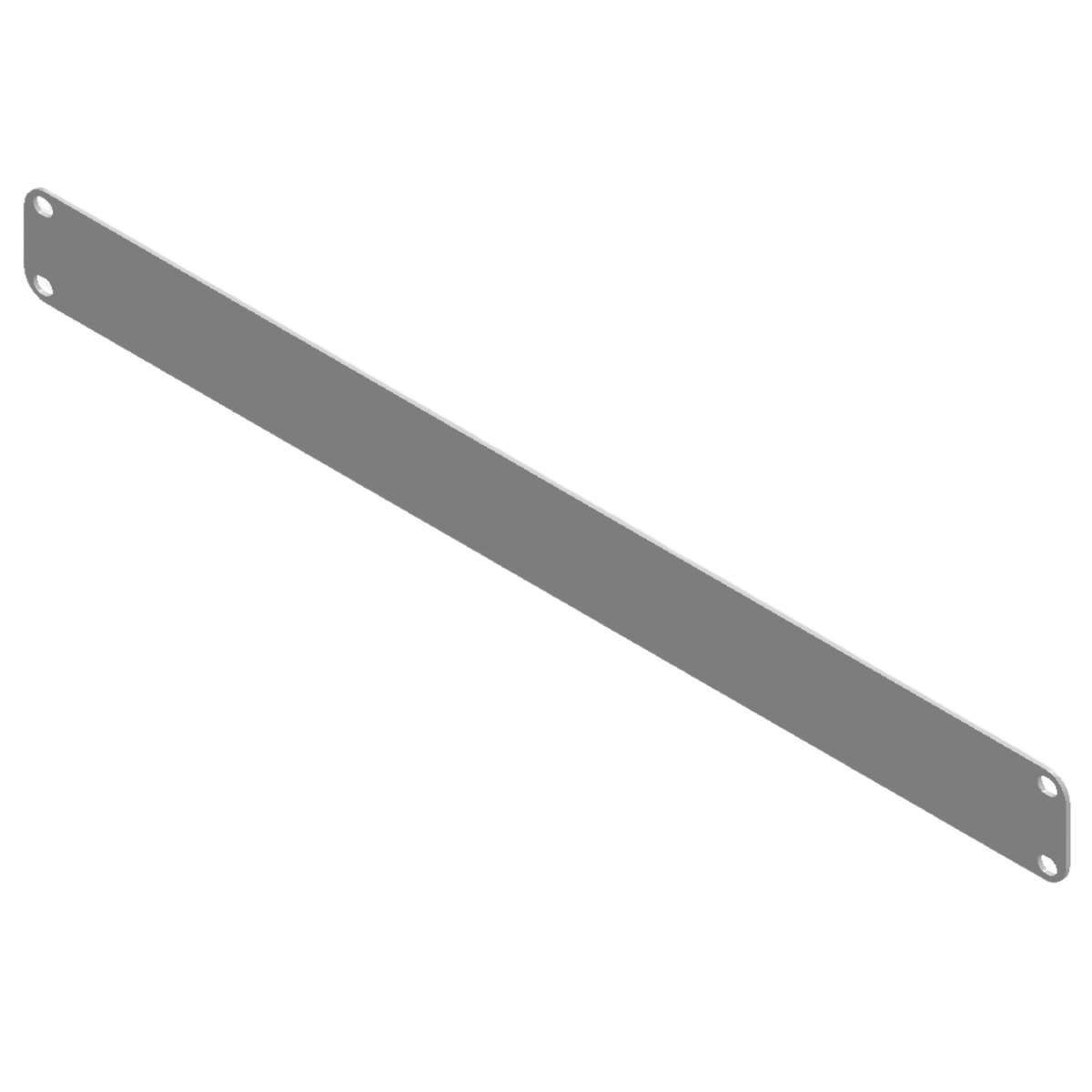 Tapa Ciega para Rack / 1 Unidad (1U) / 19 Pulgadas / Acero Calibre 14 / Pintura Electrostática Blanca / 483 x 44 mm (19 x 1.73 in)