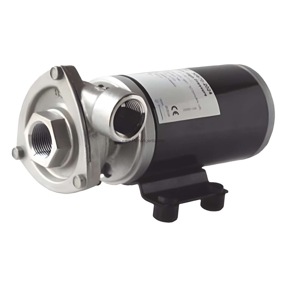 Bomba centrifuga Cyclone de alta presión a 12 Vcd, caudales de 21 GPM, presión máxima de 17 psi, en acero inoxidable