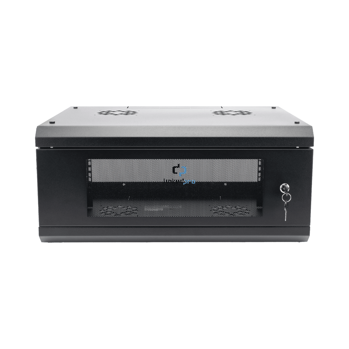 Gabinete de Pared con Puerta de Cristal Templado, 635mm de Profundidad, 4U Rack de 19'', Acero Reforzado
