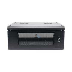 Gabinete de Pared con Puerta de Cristal Templado, 635mm de Profundidad, 4U Rack de 19'', Acero Reforzado