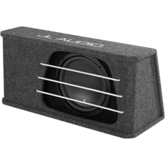Subwoofer para Coche con Caja / 12″ (30.5 cm) / W3v3 / 500 W RMS / Impedancia 2 &Omega; / H.O. Wedge con Puertos de Ranura / Rejillas de Aluminio Incluidas / Terminal de Conexión de 5 Vías