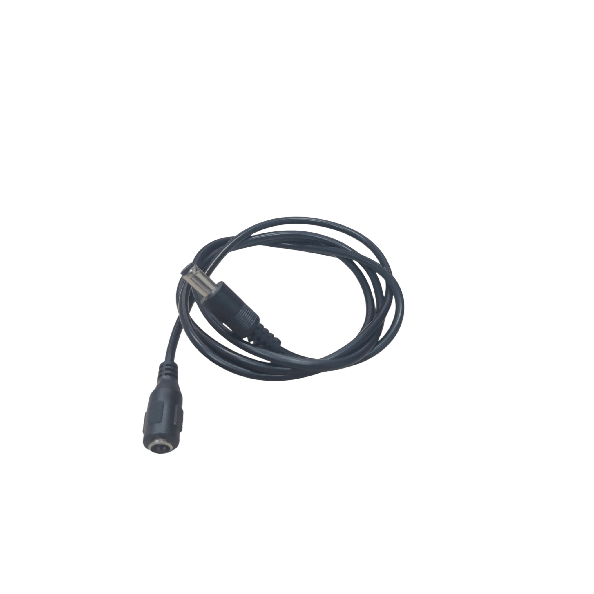 Cable con Conector Macho  ahembra (Pigtail) | Forro negro |  Alimentación para Vcc | Polarizado | Largo 1 metro | Calibre 22AWG.