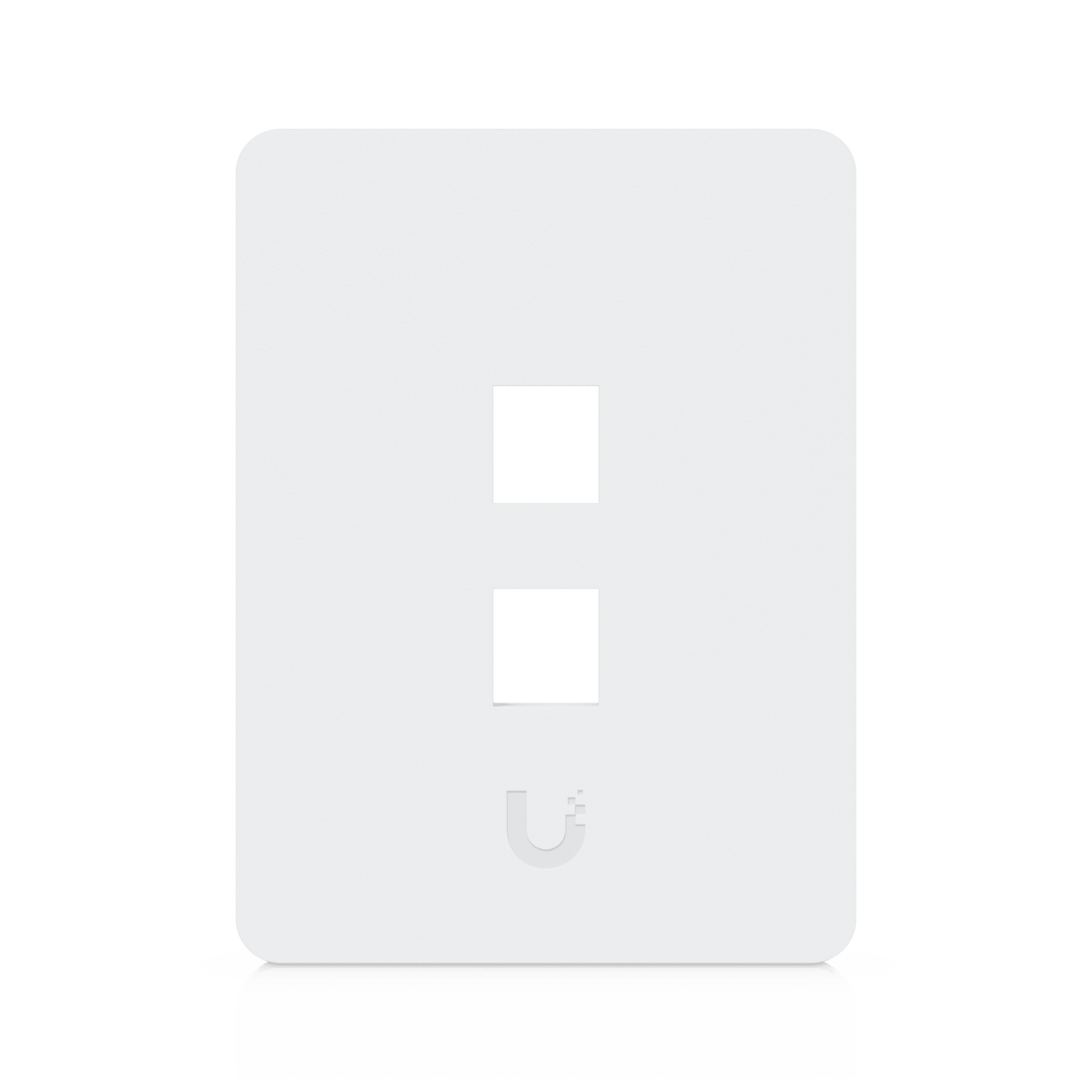 Placa de Pared Vertical Universal para Keystone de 2 Puertos con Cubierta Pintable, Acabado Personalizable, Paquete con 4 Piezas
