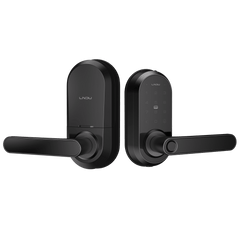Cerradura Inteligente Wi-Fi / Escáner de Huella Digital / Teclado Táctil / Compatible con App / 8 Baterías AA / Puerta Interior y Exterior / Función Normalmente Abierto / FCC Clase B