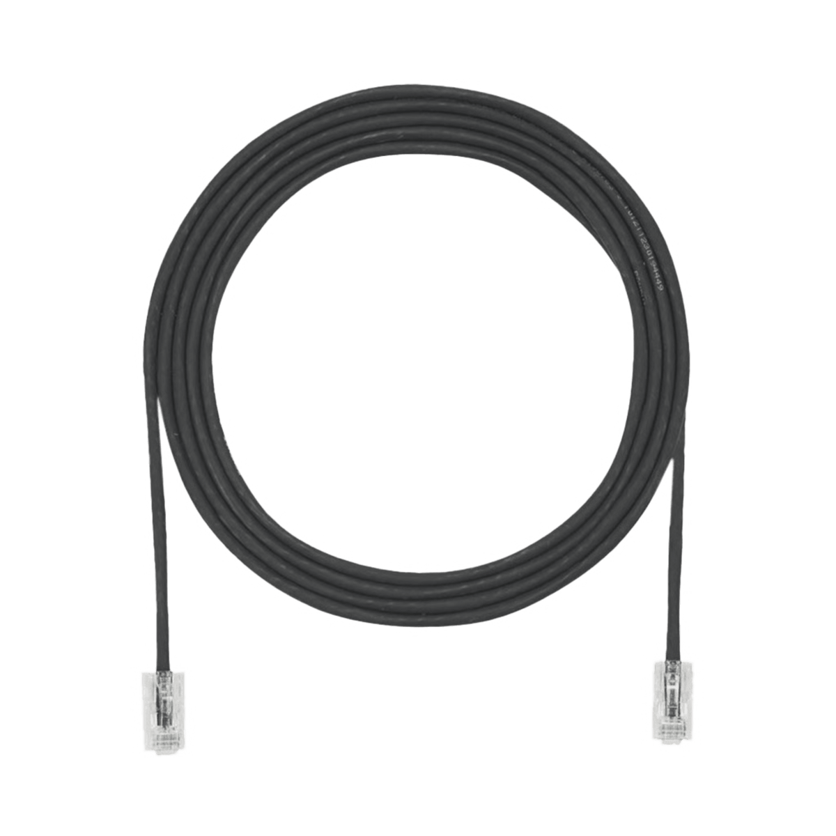 Cable de Parcheo UTP Cat6A, CM/LSZH, Diámetro Reducido (28AWG), Color Negro, 0.91 Metros (3 Pies)