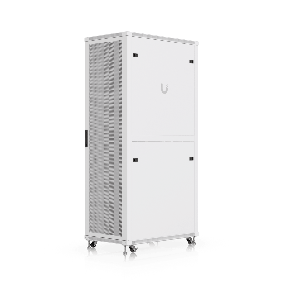 UACC Rack Cabinet 42U (600 × 1000 mm) – Gabinete de Piso Totalmente Ensamblado con Ventiladores Integrados, Paneles Removibles, Ruedas con Seguro y Puerta Frontal Perforada para Óptimo Flujo de Aire