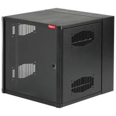 Gabinete AccessPlus de 26 UR Montaje en Pared de 19in, Rieles Numerados y Roscados #10-32, Puerta con Ventana de Seguridad, 600 mm de Ancho, 762 mm de Profundidad, Color Negro