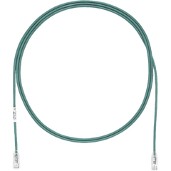 Cable de Parcheo TX6, UTP Cat6, Diámetro Reducido (28AWG), Color Verde, 15 ft.