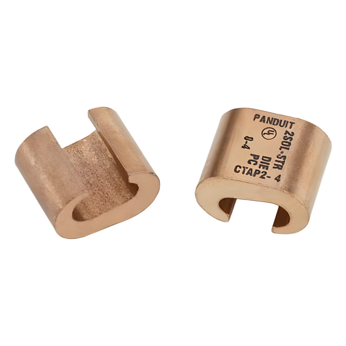 Conector de compresión tipo C StructuredGround, Conductor de cobre 1/0 Awg - 2/0 Awg, 1pz.