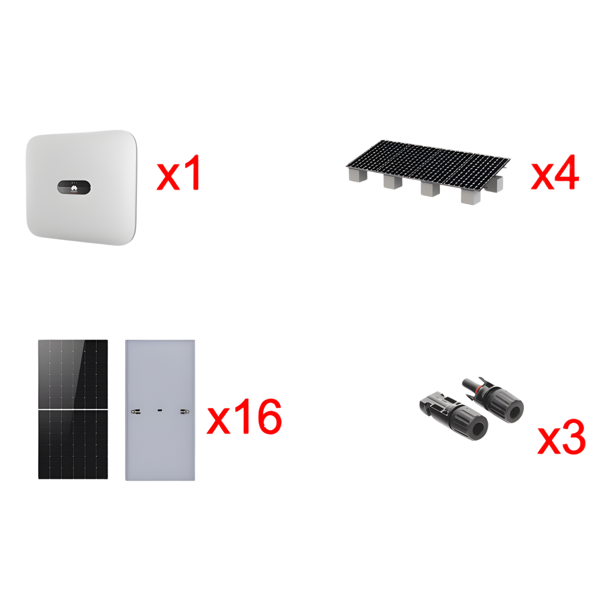 Kit Solar Interconexion  / 10kW  220Vca / Inversor HUAWEI / Montaje Incluido