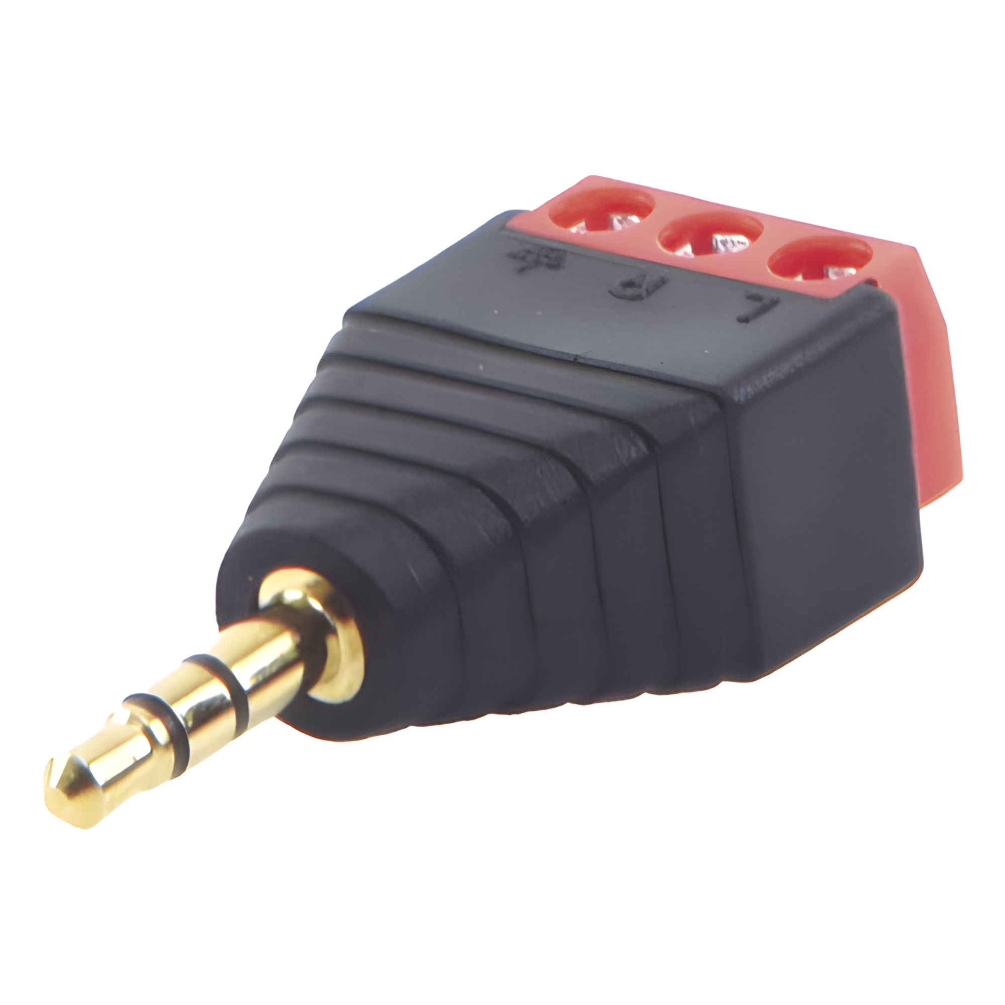 Conector de audio de 3.5mm macho a terminal de tornillo de 3 pines