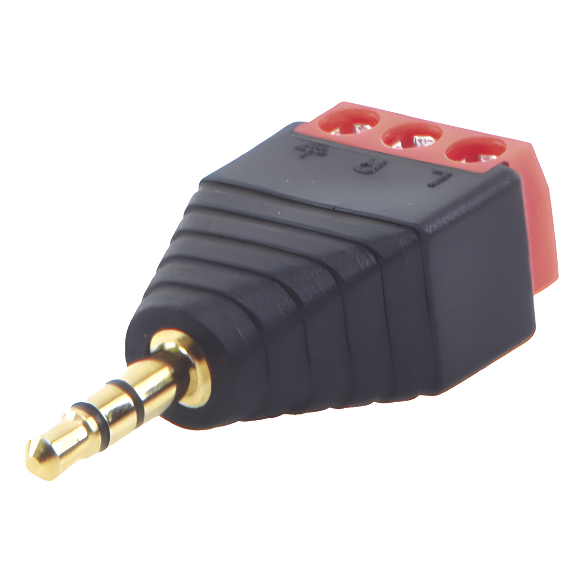 Conector de audio de 3.5mm macho a terminal de tornillo de 3 pines