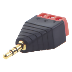 Conector de audio de 3.5mm macho a terminal de tornillo de 3 pines