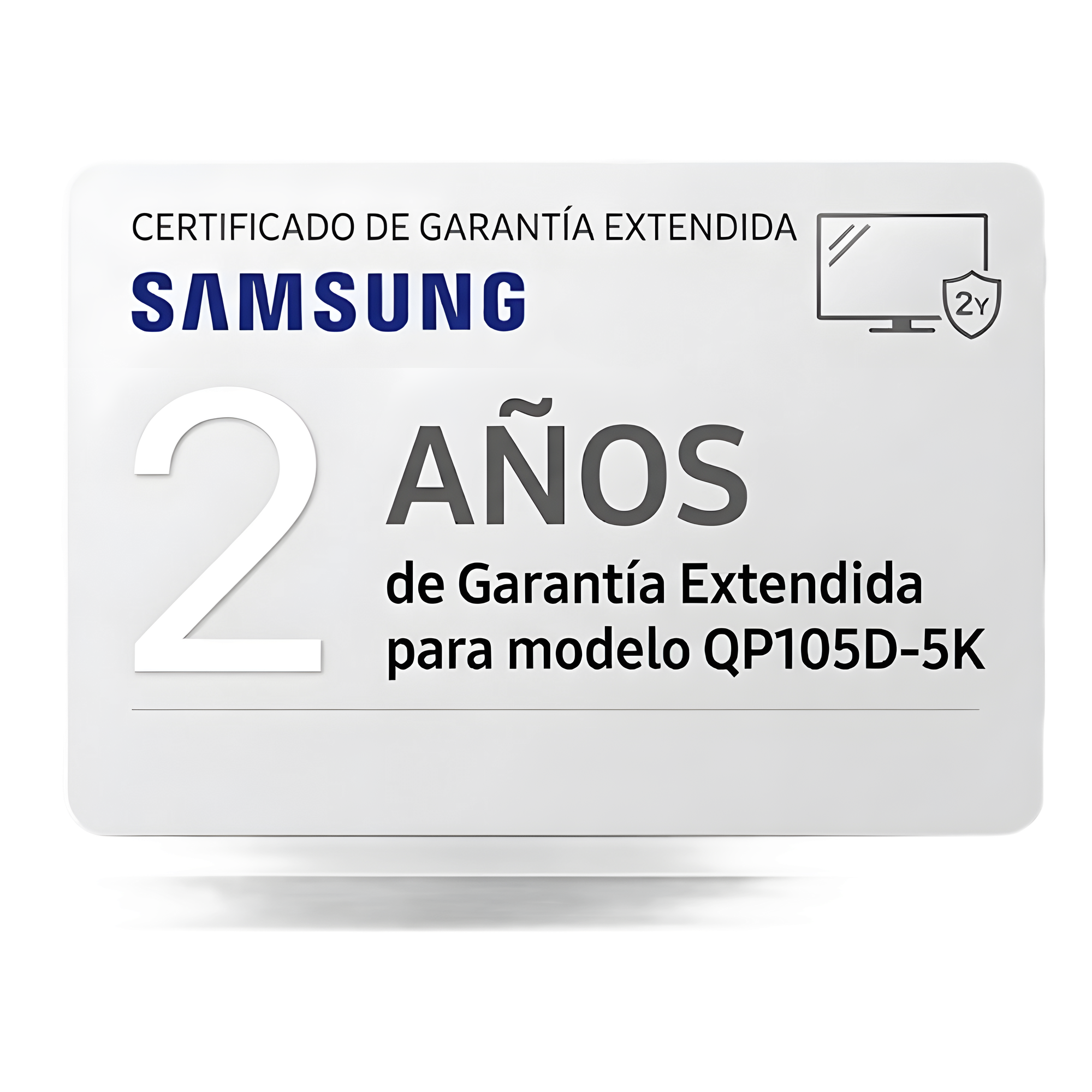 Extension de garantia para pantallas profesionales modelo QP105D-5K