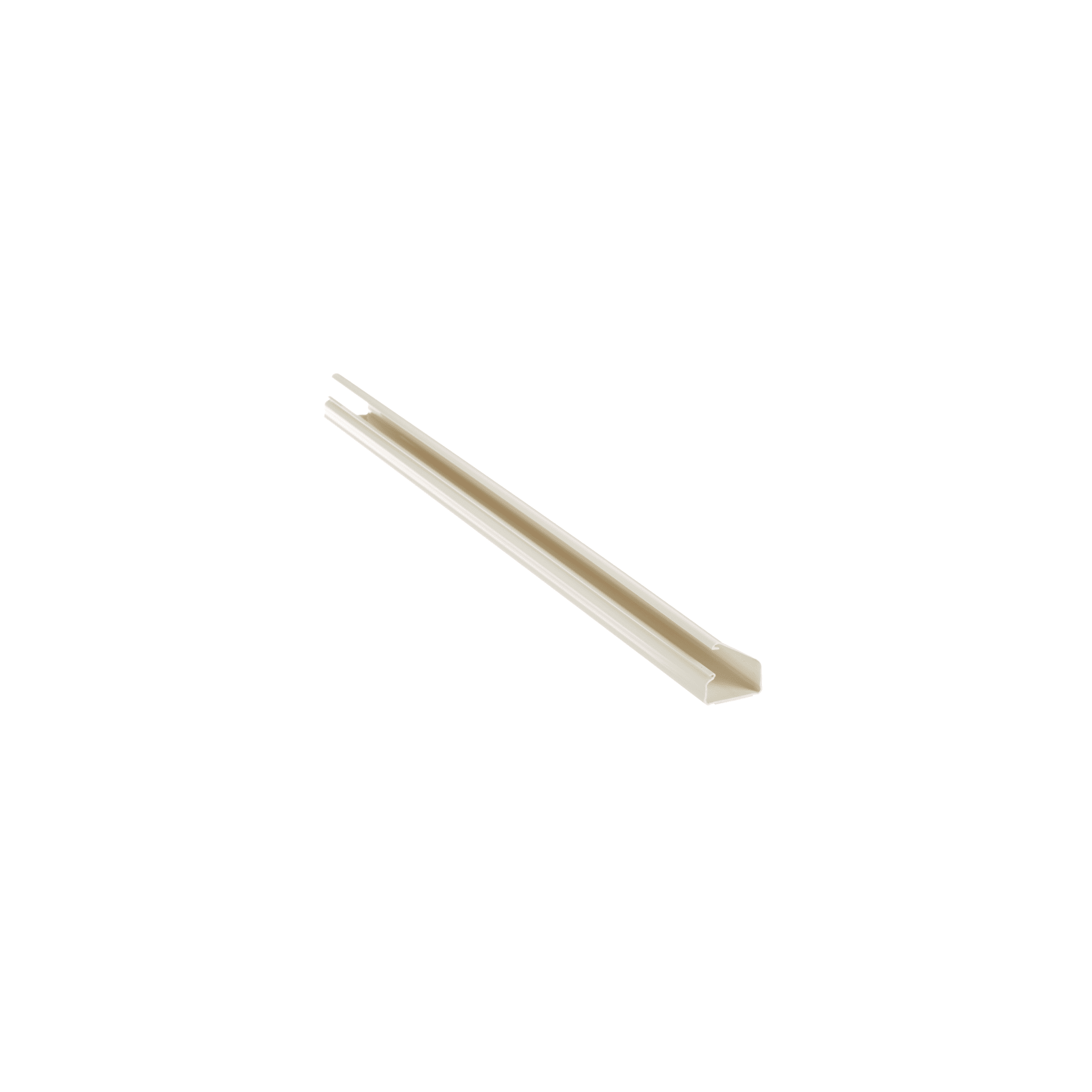 Canaleta LD10 de PVC rígido, con cinta adhesiva para instalación sin herramientas, de 38.4 x 24 x 2438 mm, Color Blanco Mate