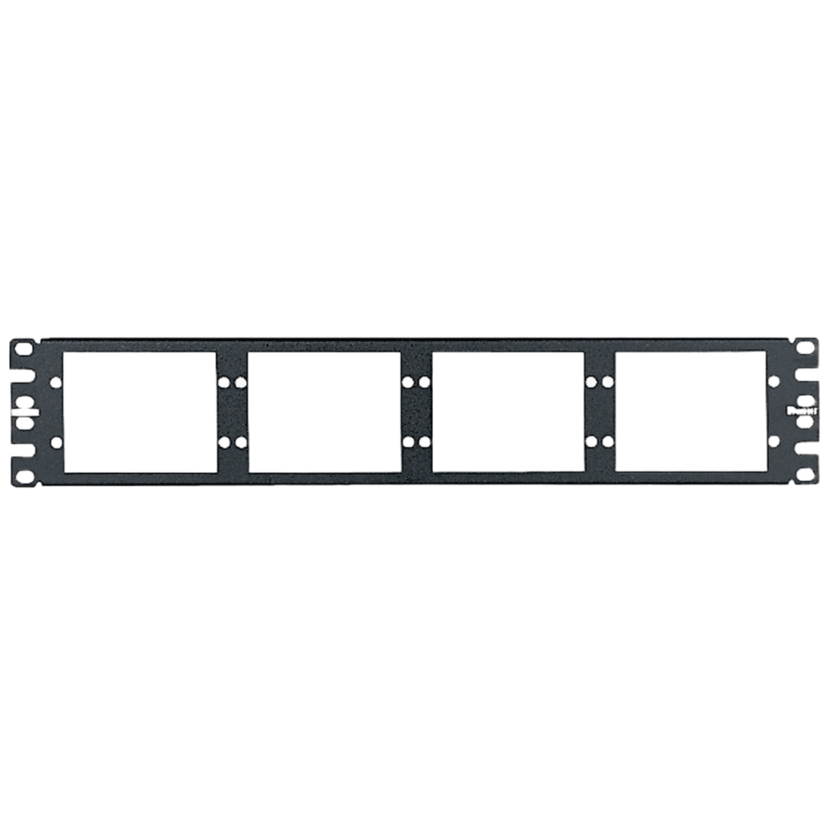 Patch Panel de Fibra Óptica, Para 8 Placas Acopladoras FAP o FMP, Color Negro, 2UR